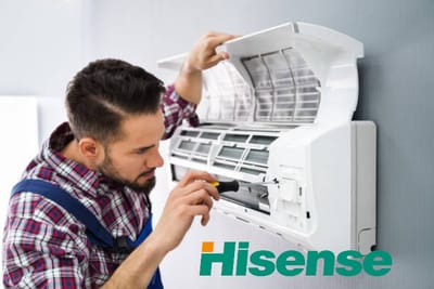 Hisense klíma beltéri egységének professzionális mosása, lamellák és szűrők tisztítása