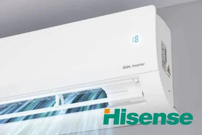 Hisense légkondicionáló beltéri egység felszerelve észak-magyarországi lakásban